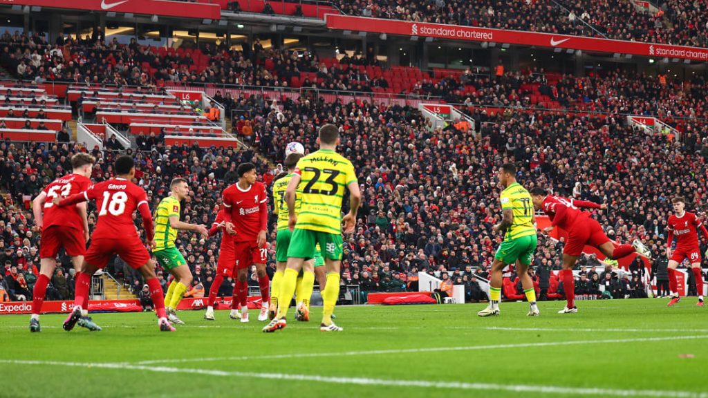 Liverpool 5-2 Norwich: Collected after the FA Cup game, the Reds stormed home and advanced to the next round.